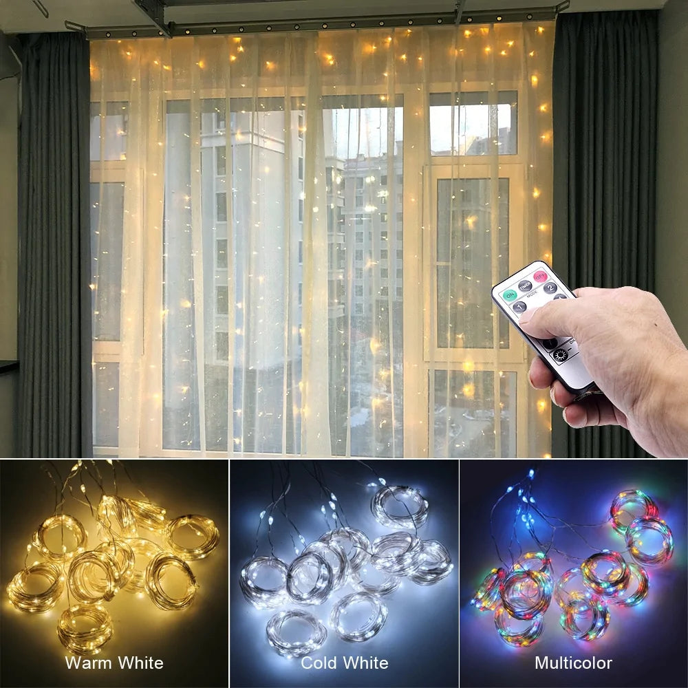 LED Curtain Garland