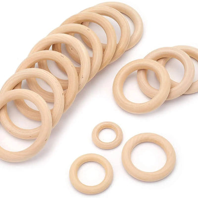 Wood Hoops Ornaments Connectors